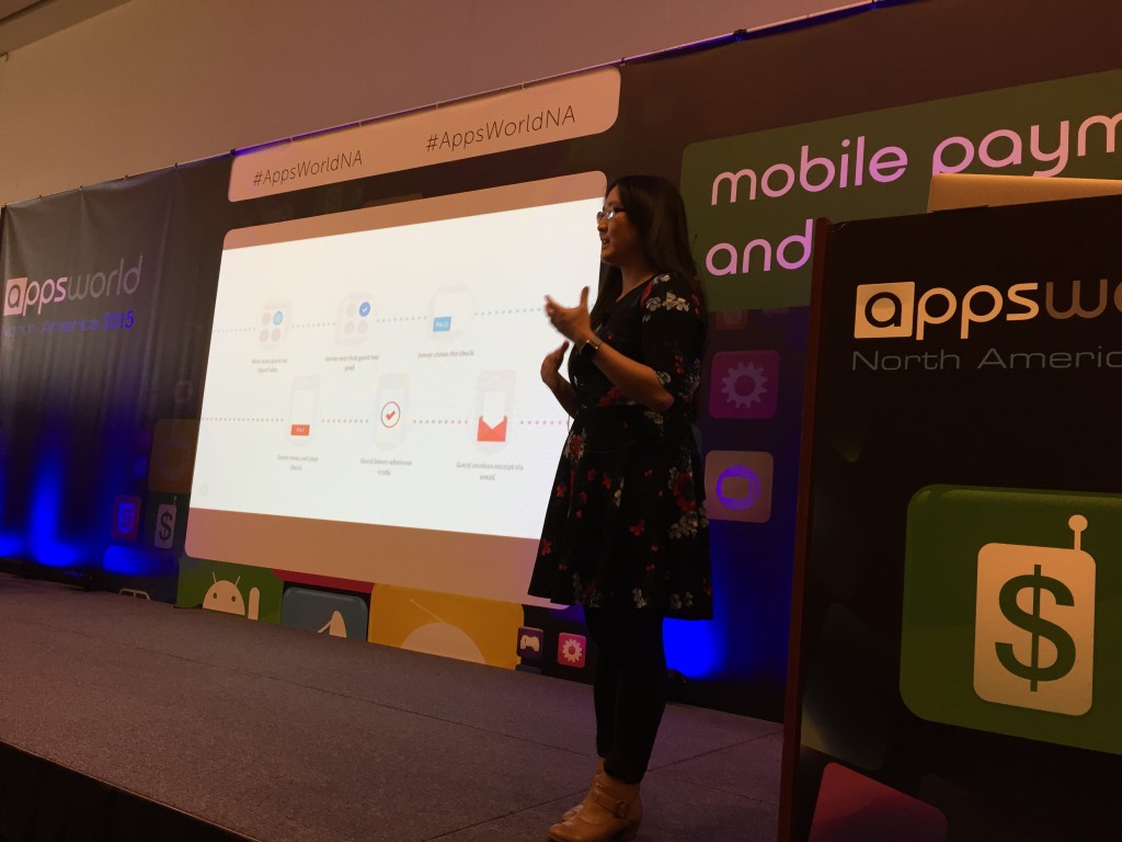 Alexa presents a timeline diagram OpenTable used for developing the mobile payment functionality